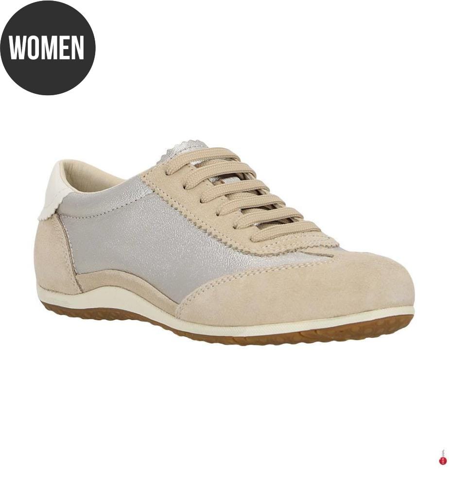 Vega Sneakers - Taupe und Gold