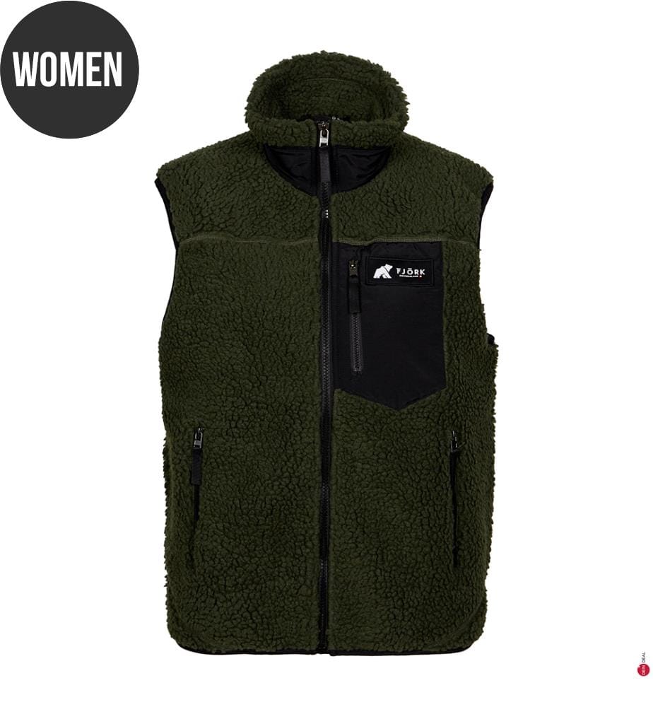 Fleece Pilatus MC Sleeveless Down Jacket - Green