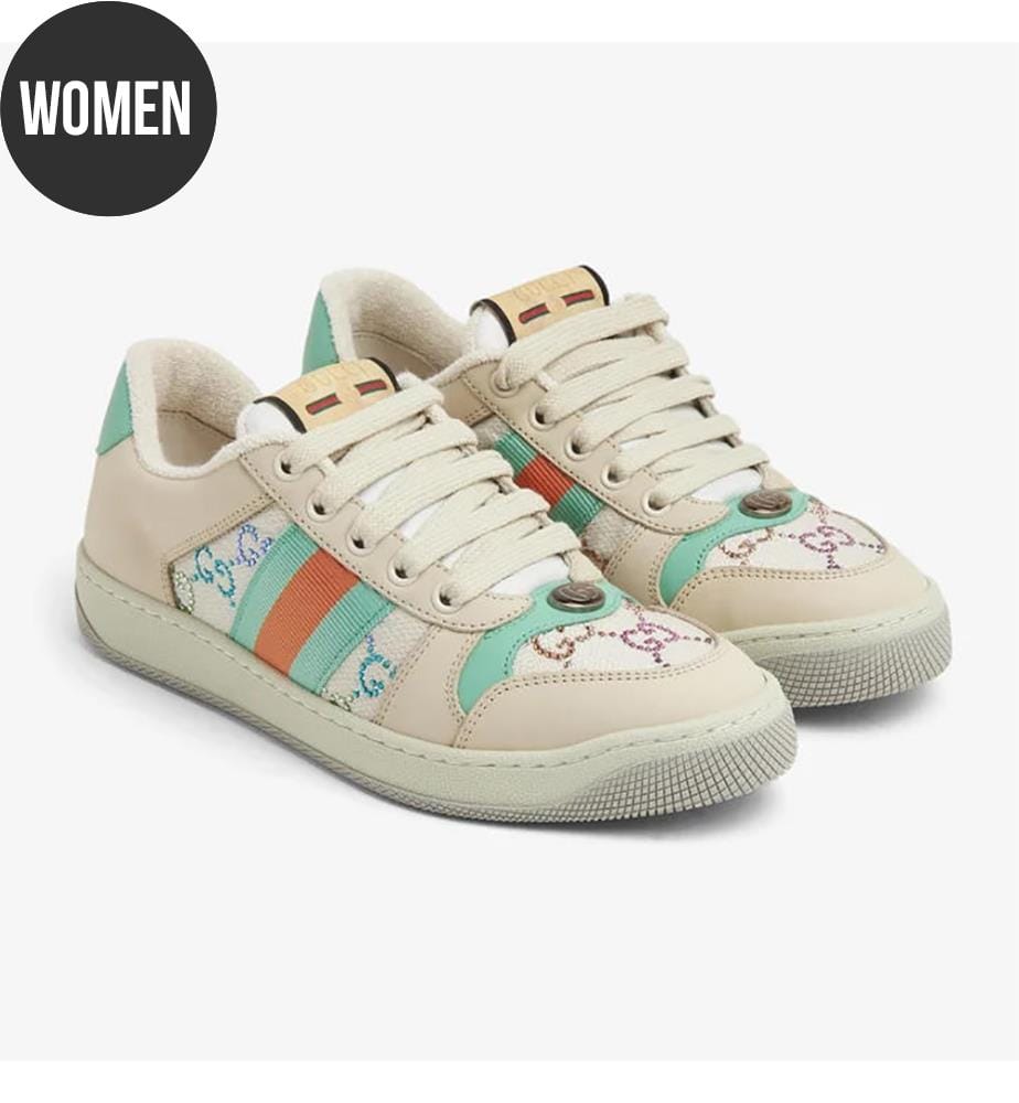 Baskets Screener GG - Beige et Bleu