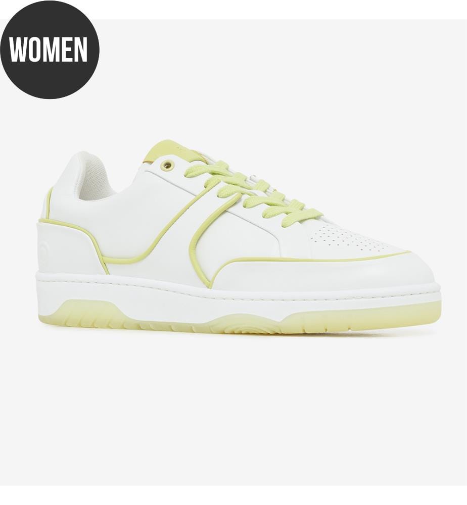 Baskets Alex Bicolor - Blanc & Citron vert