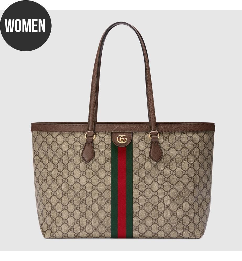 Large tote bag - Beige and brown