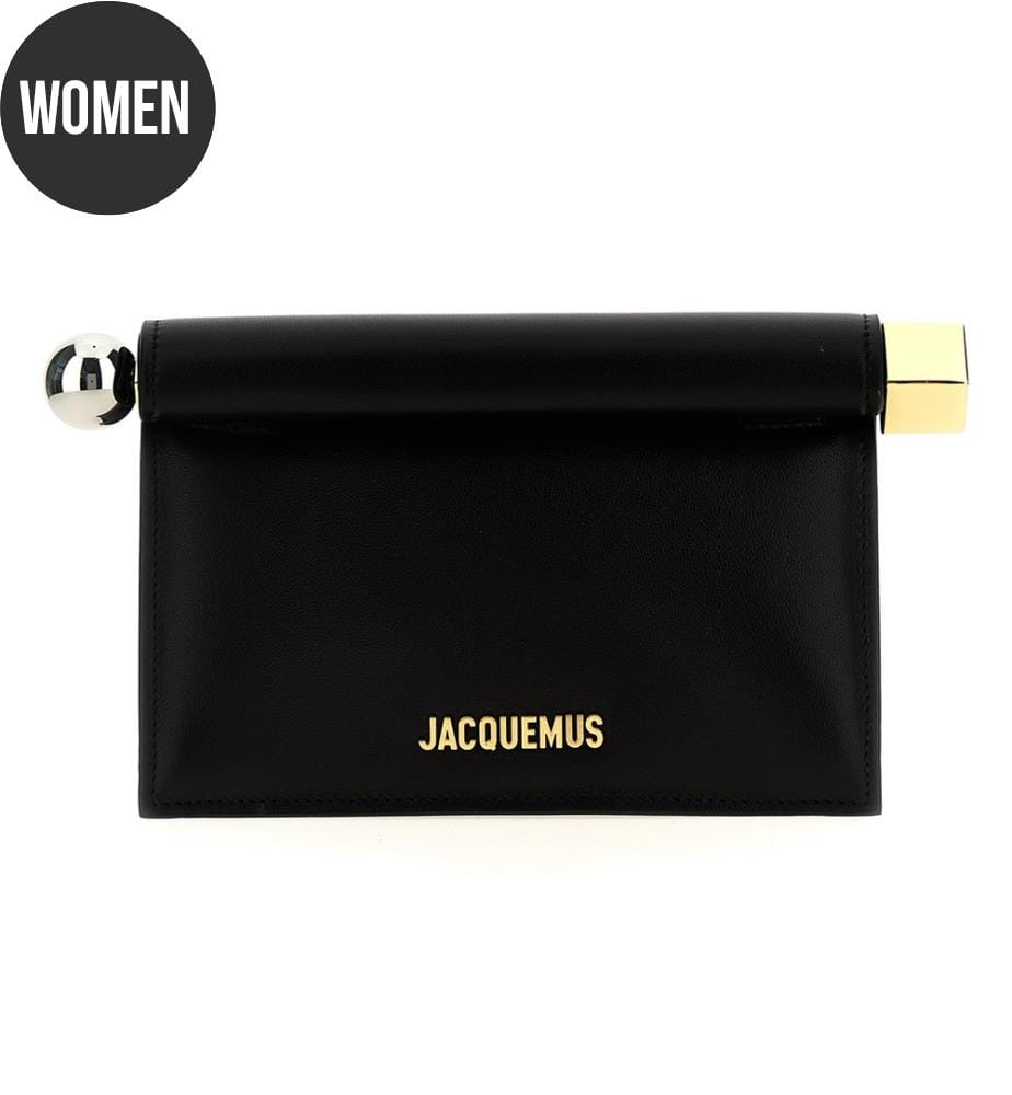 La Petite Pochette Rond Carré mini clutch bag - black