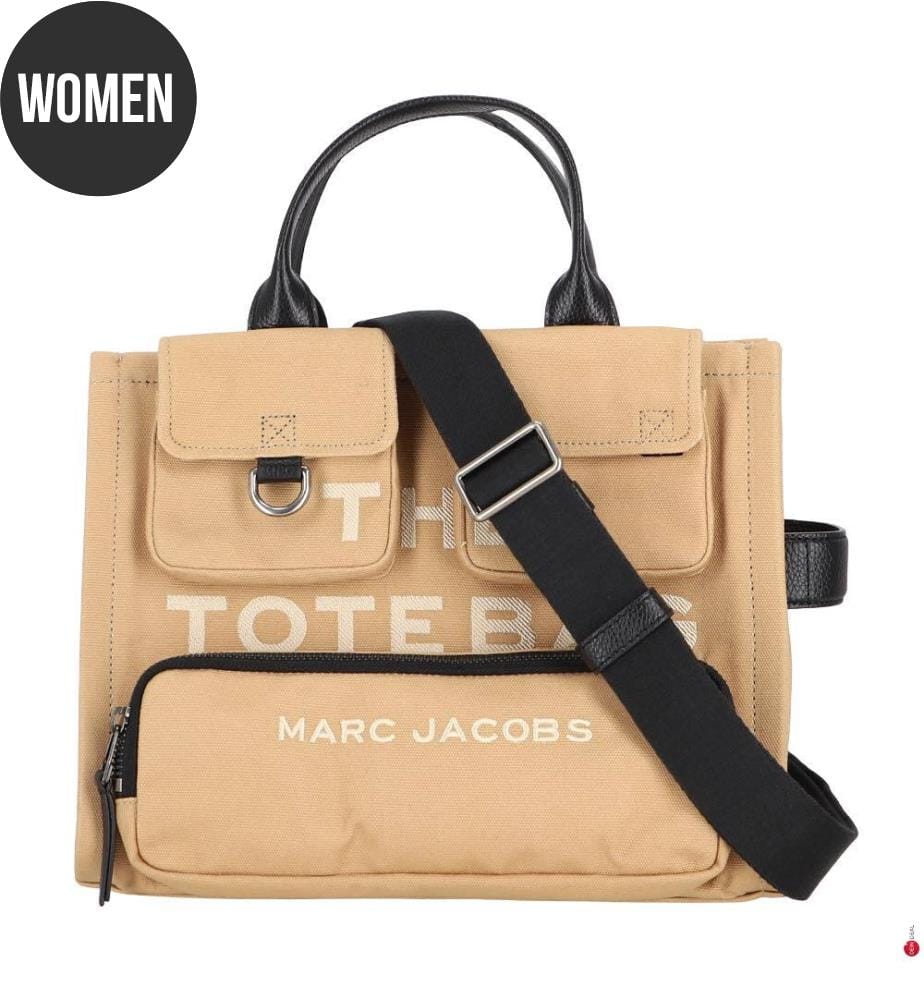 The Cargo Canvas Medium Tote Bag - Beige