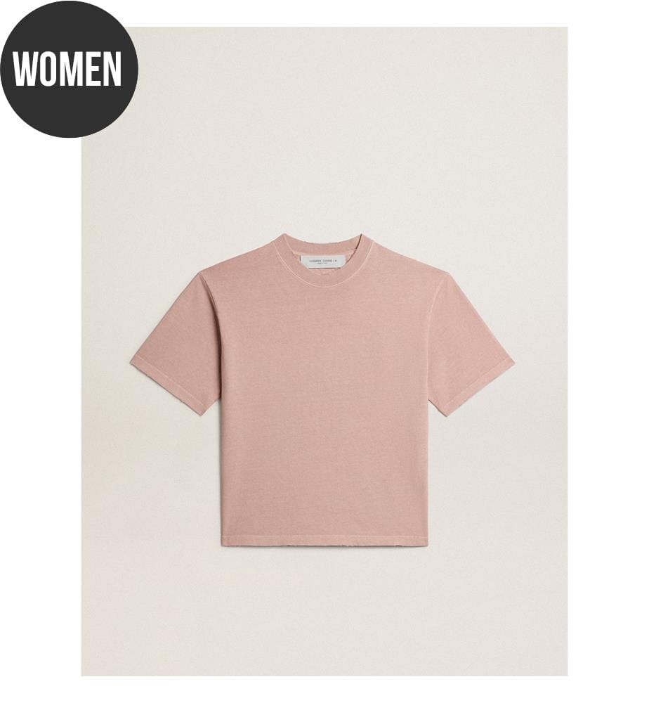 Maglietta rosa cipria con logo inverso sulla schiena - Jersey Capsule
