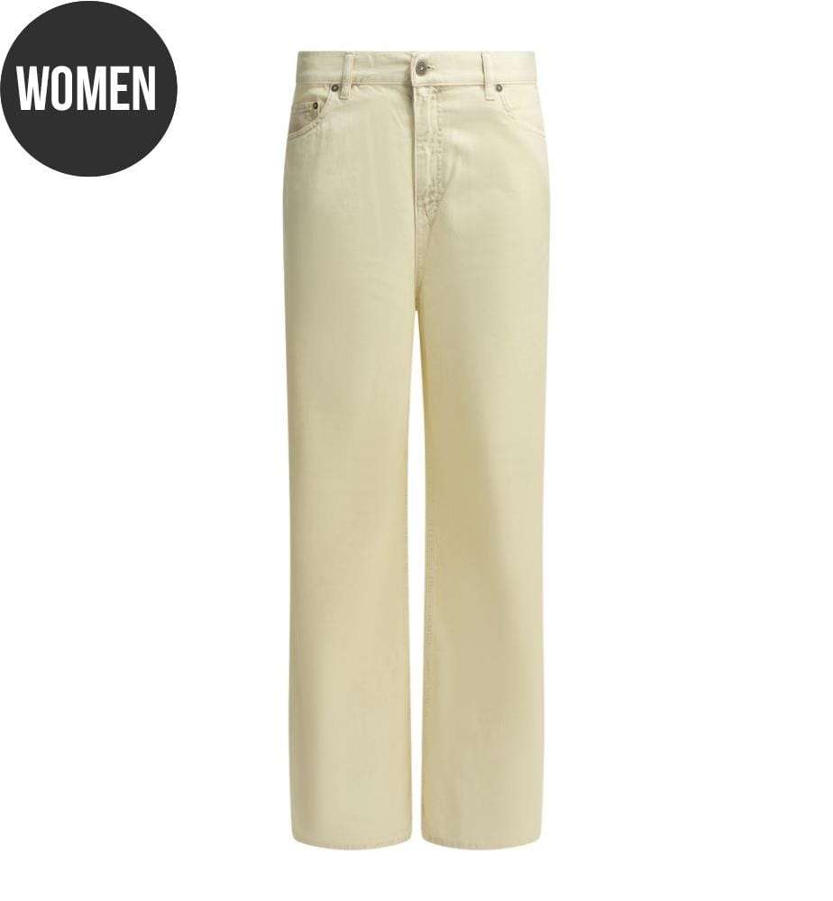 Jeans a gamba larga "Melody Boyfriend" - Bianco