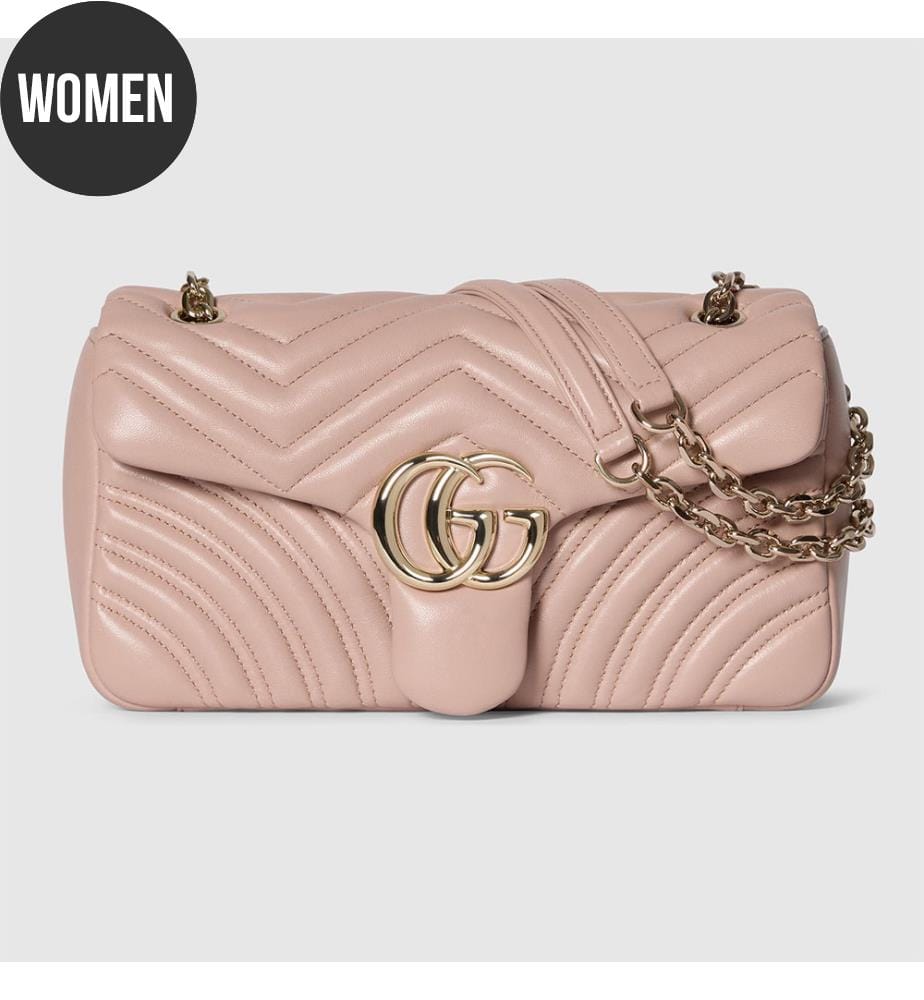 Borsa a tracolla media - Rosa beige