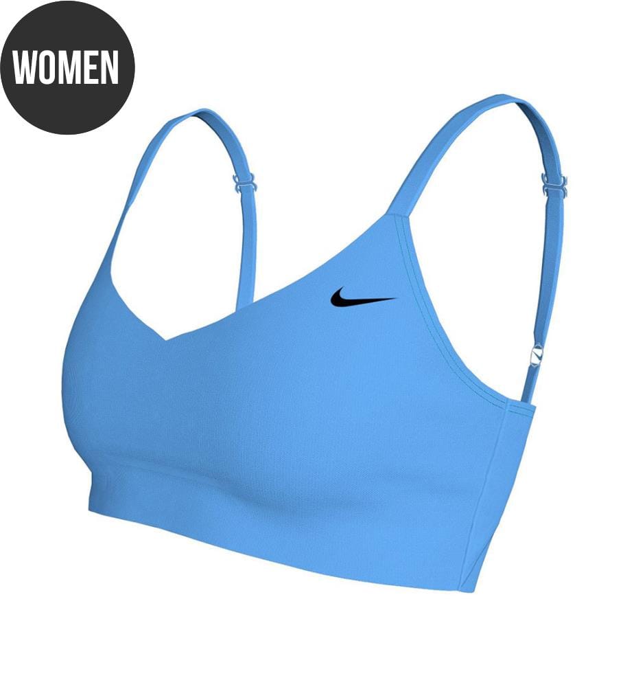 Top de bikini à col en V - Bleu