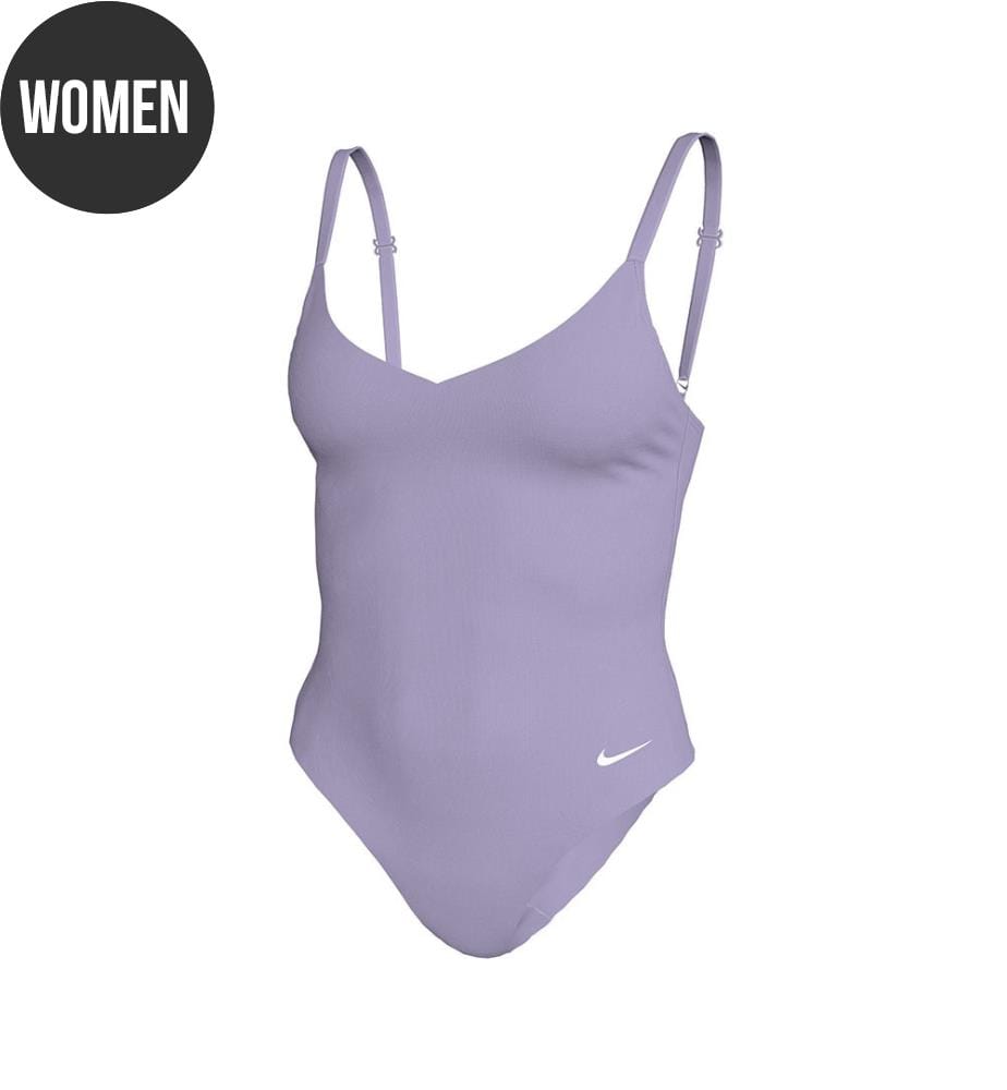 Swimsuit With V-Neck - Hydrangeas