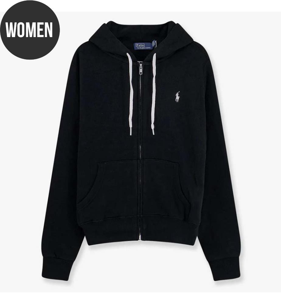 Giacca con cappuccio in cotone - Nero