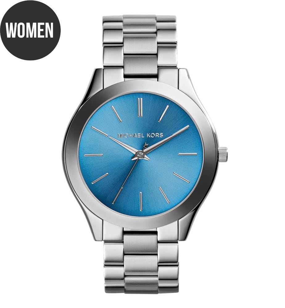 Orologio al quarzo in acciaio argentato - 42 mm