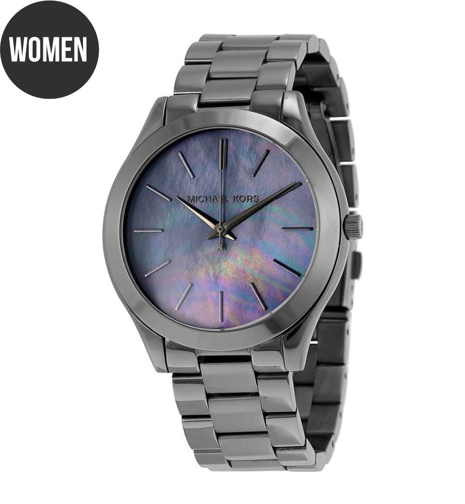 Orologio al quarzo in acciaio argentato - 42 mm