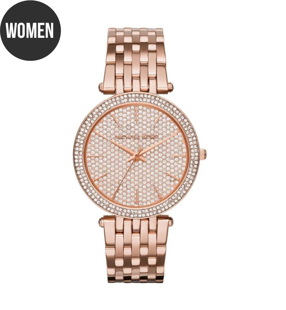 Orologio al quarzo in acciaio inossidabile Rose - 39 mm