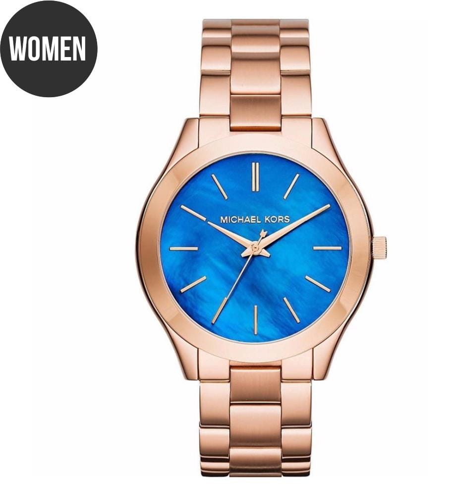 Quarzuhr aus roségoldfarbenem Stahl - 42 mm