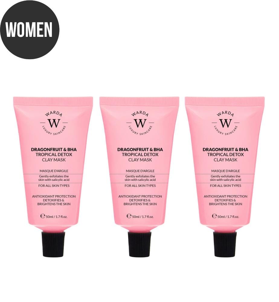 Lot De 3 Masque Détox Tropical Au Fruit Du Dragon & Bha À L'Argile – 50 Ml