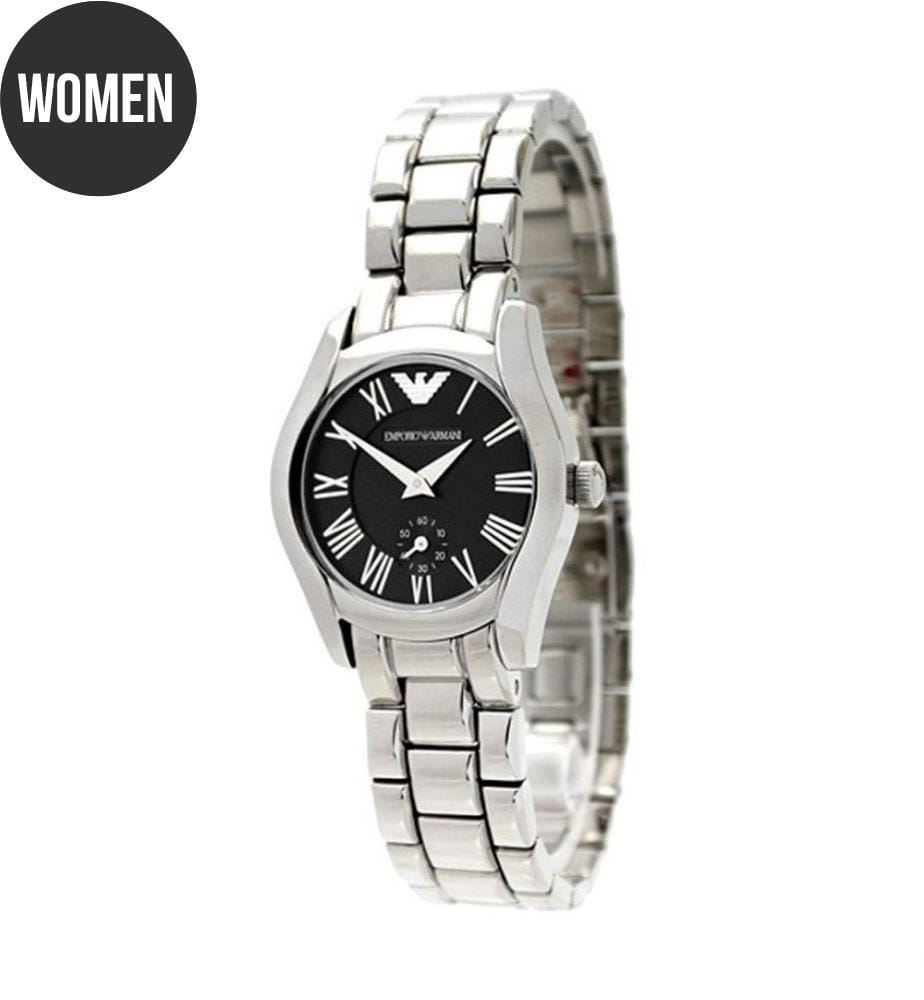 Montre à Quartz Argenté et Noir AR0695 - 28 mm