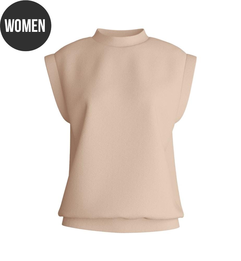 Pullover kurzarm - Light Beige