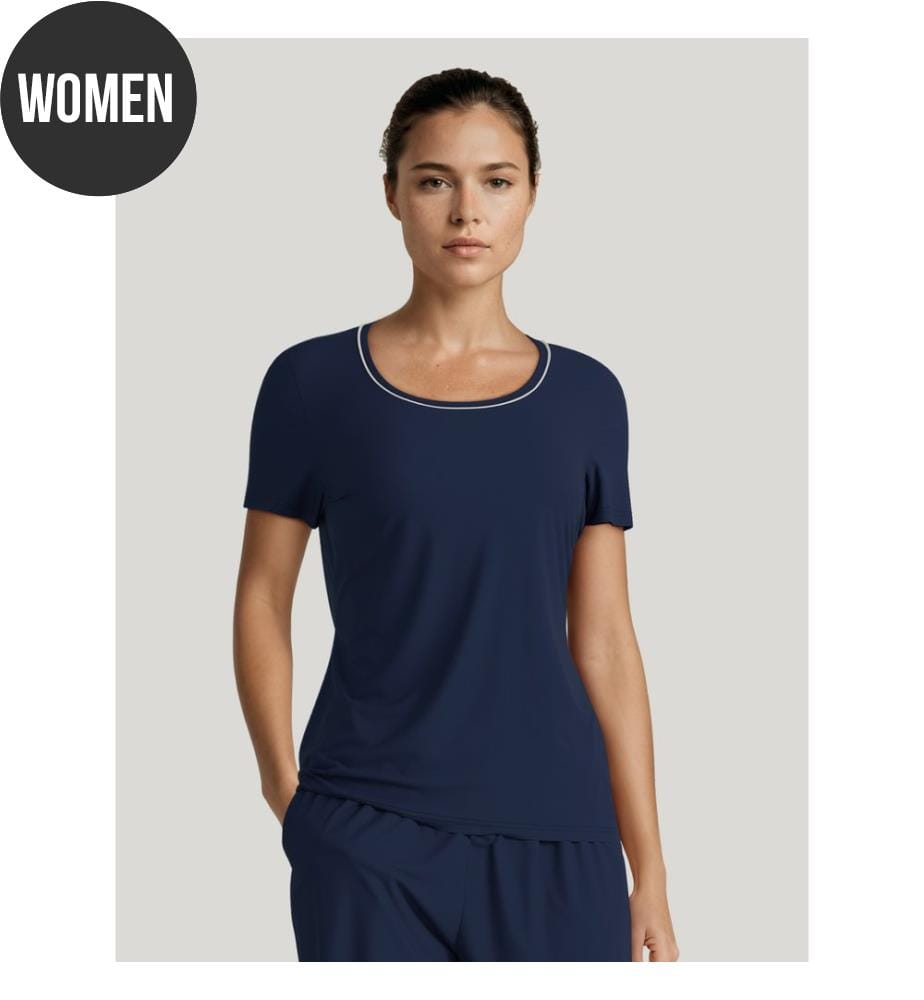 Shirt kurzarm - Peacoat Blue
