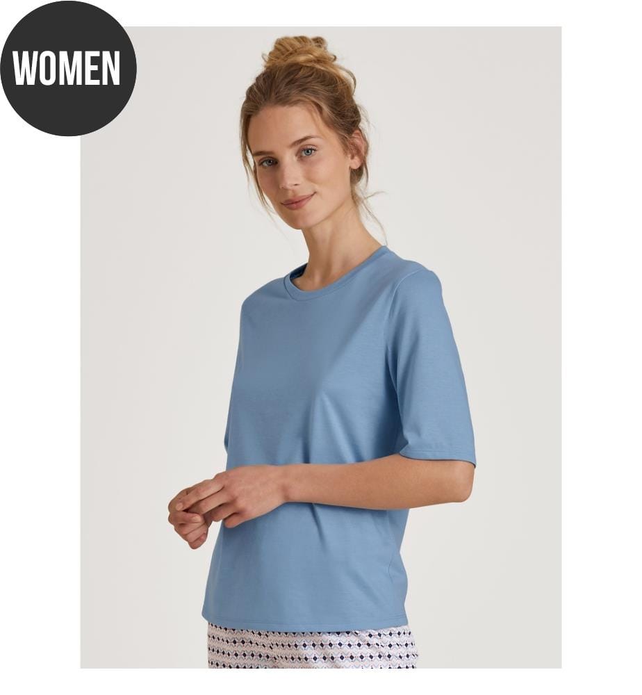Kurzarmshirt - Placid Blue