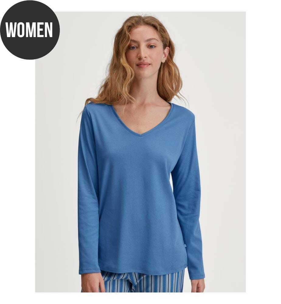 Shirt langarm - Riviera Blue