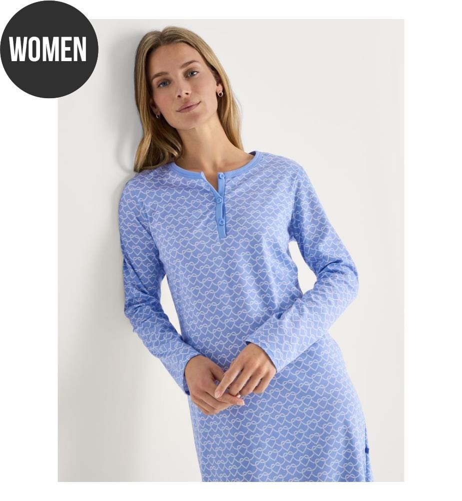 Chemise de nuit - Hydrangea Blue