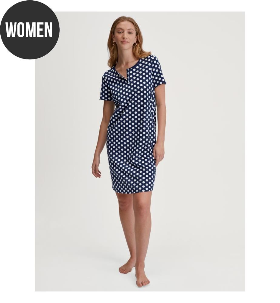 Camicia da notte - Blu peacoat