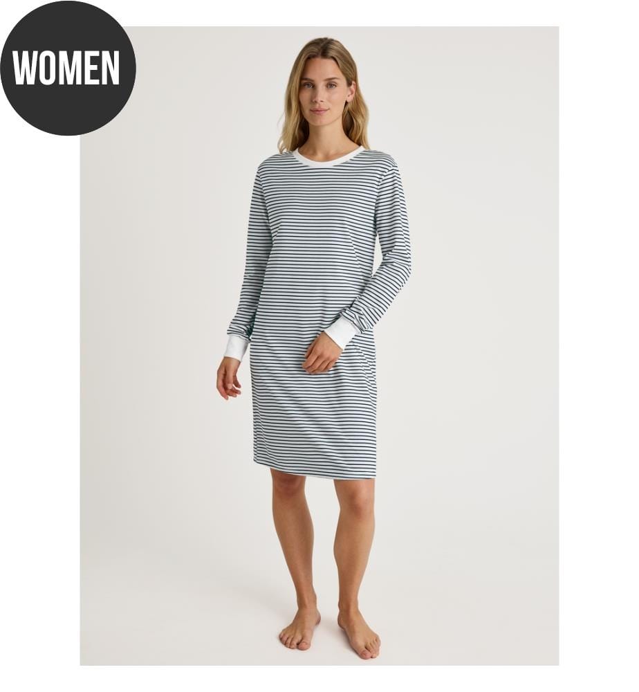 Camicia da notte - Bleu pavone
