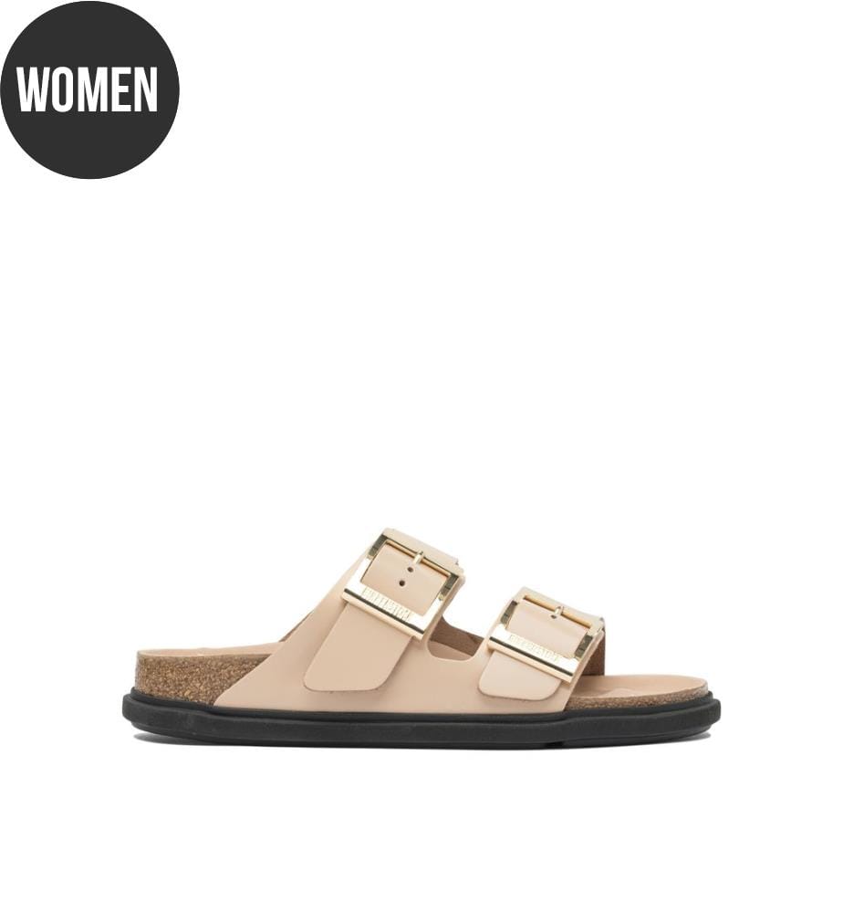 Arizona Droplet Buckle Low Sandalen - Beige
