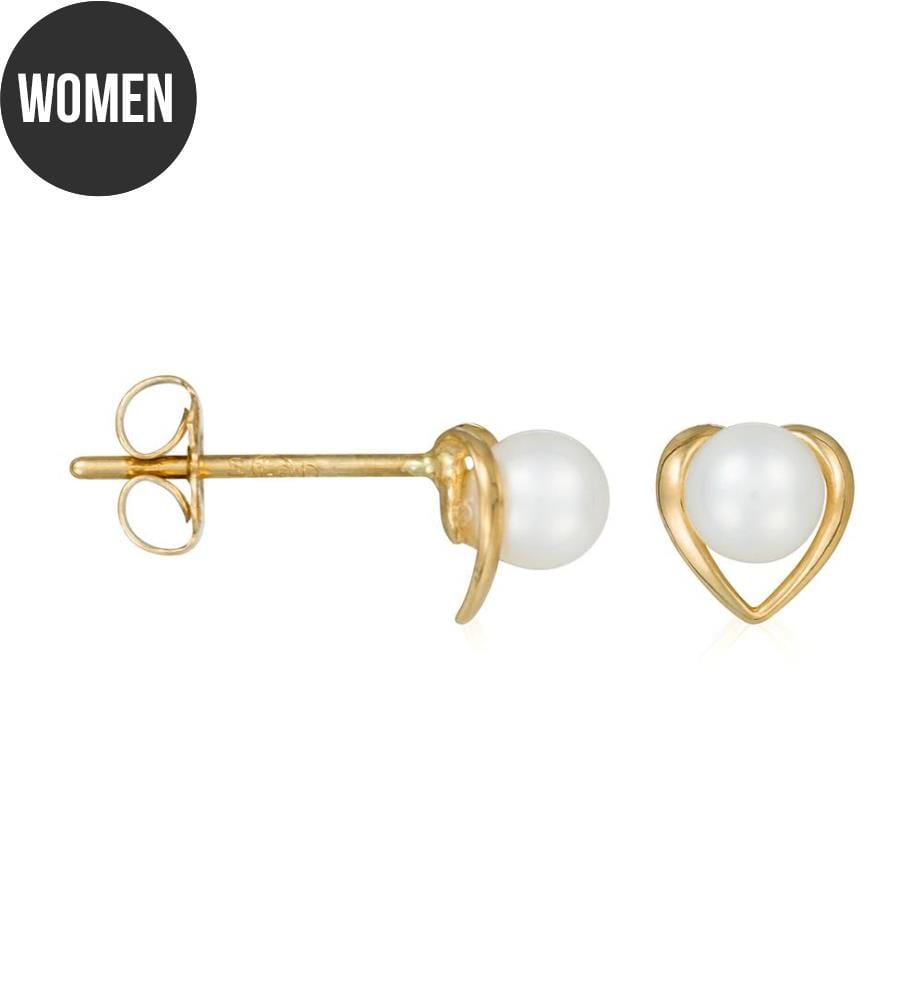 Orecchini "Pearl Love" Oro giallo 375/1000 e perla