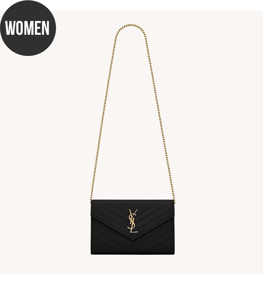 Cassandre Klassische Brieftasche aus Leder - Schwarz