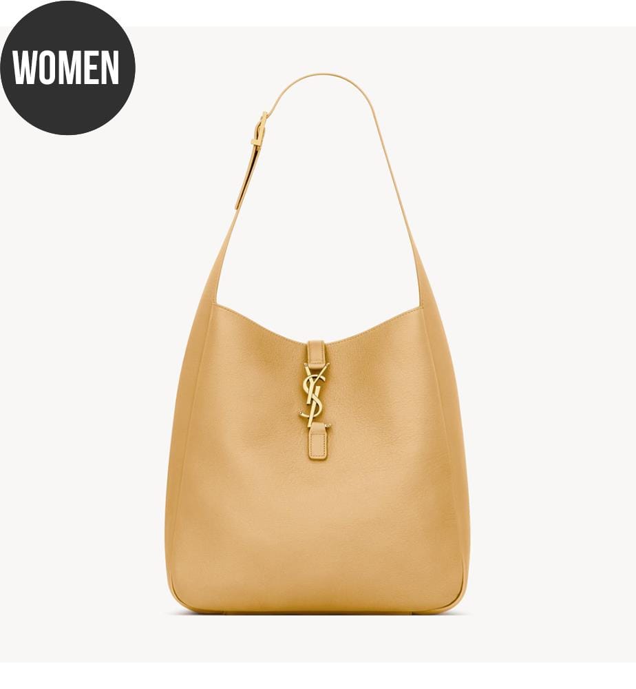 Le 5 à 7 Supple Large Tasche aus genarbtem Leder - Senfkorn