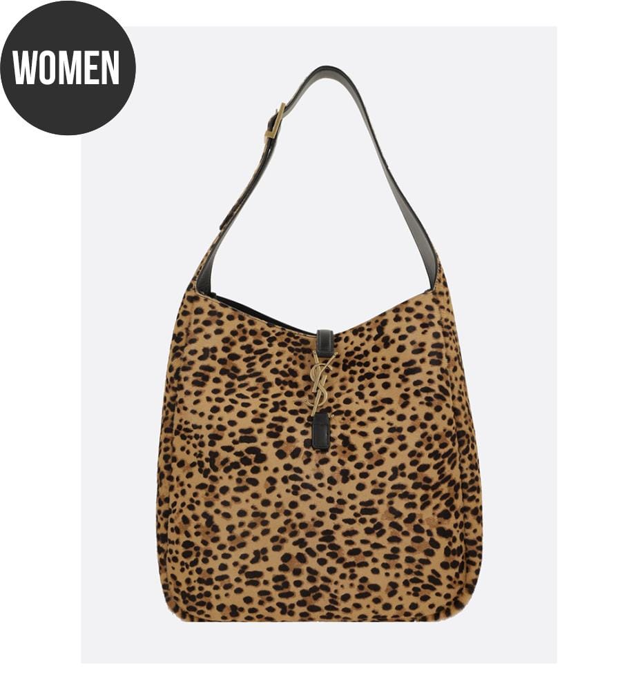 Tasche Le 5 à 7 Large Hobo Ponyhaar - Beige / Schwarz