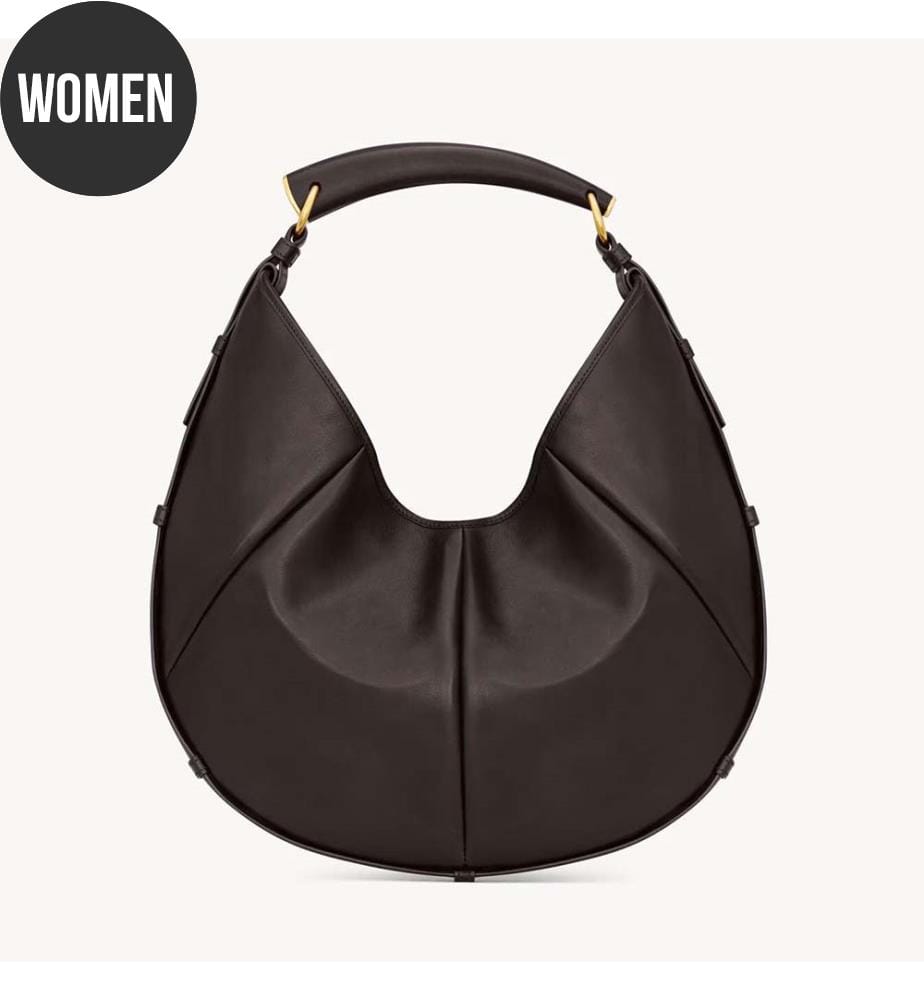 Hobo Bag Mombasa Medium aus Leder - Chocolate