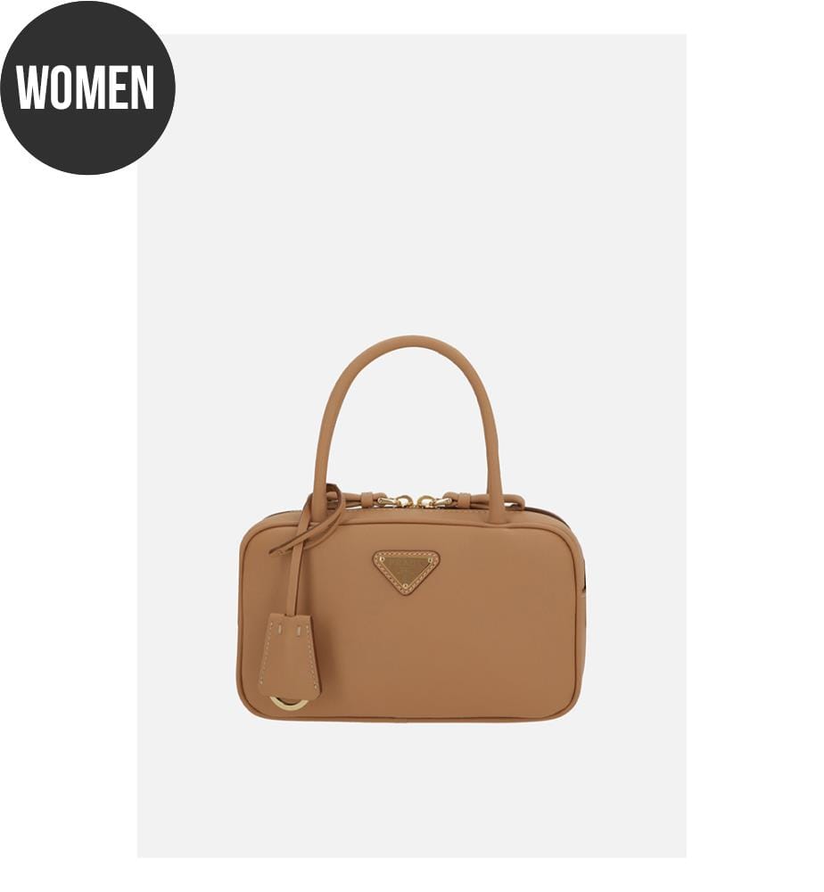 Mini sac à main en cuir souple – Beige