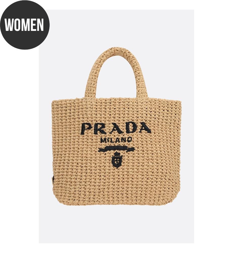 Petit sac à provisions en raphia synthétique – Beige