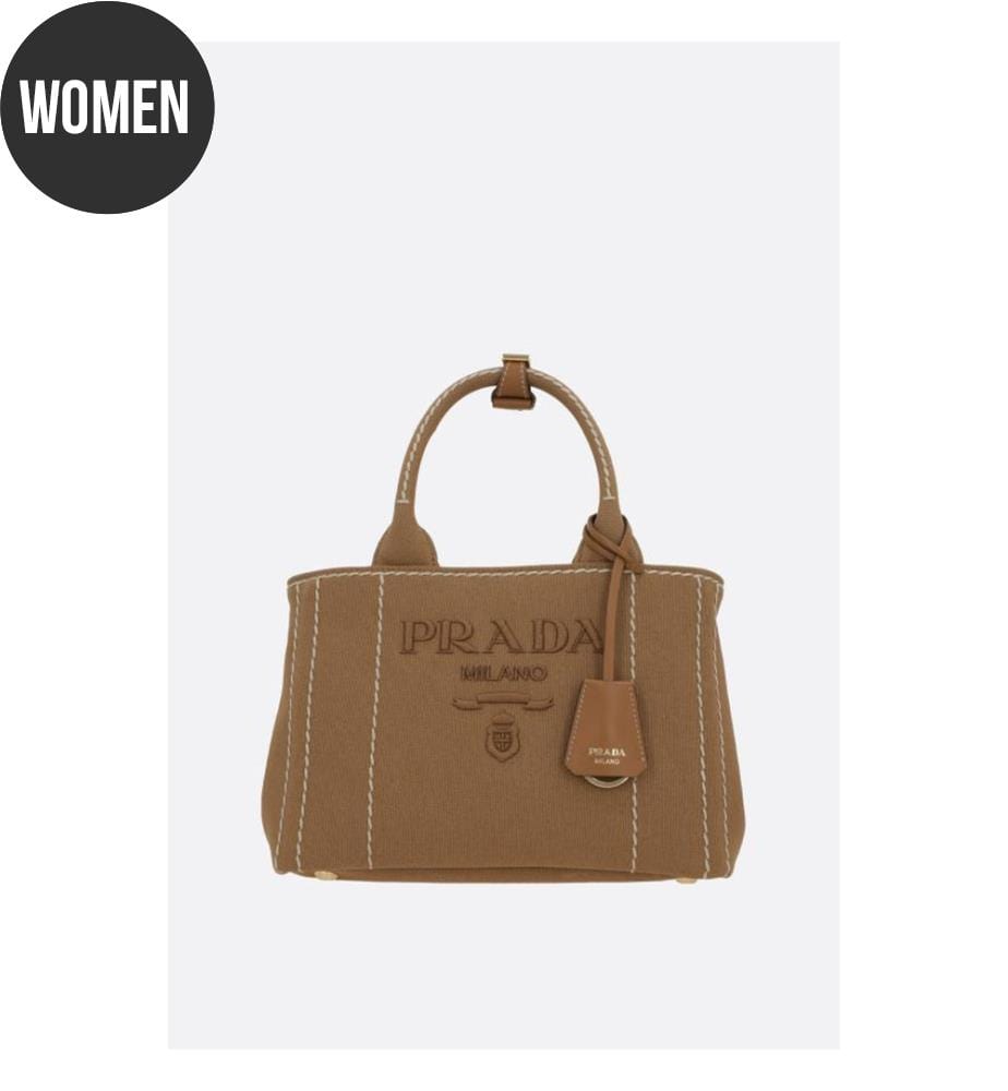 Petit sac à main Jardinière en toile – Marron