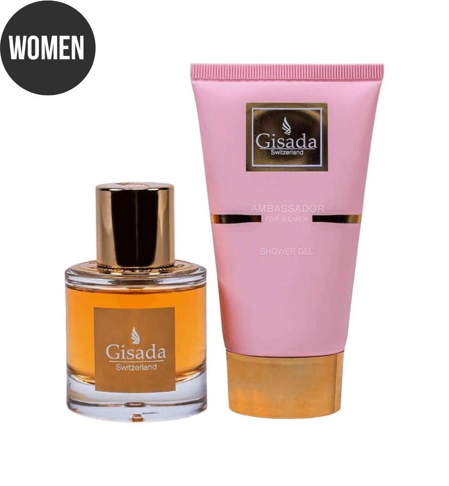 Ambassador Women 3 Piece Set Eau de Parfum 50ml - Shower Gel - 100 ml