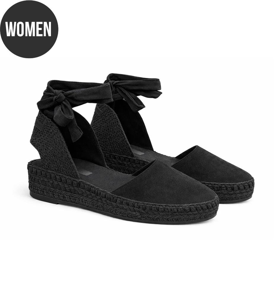 Espadrilles femme unies - Noir