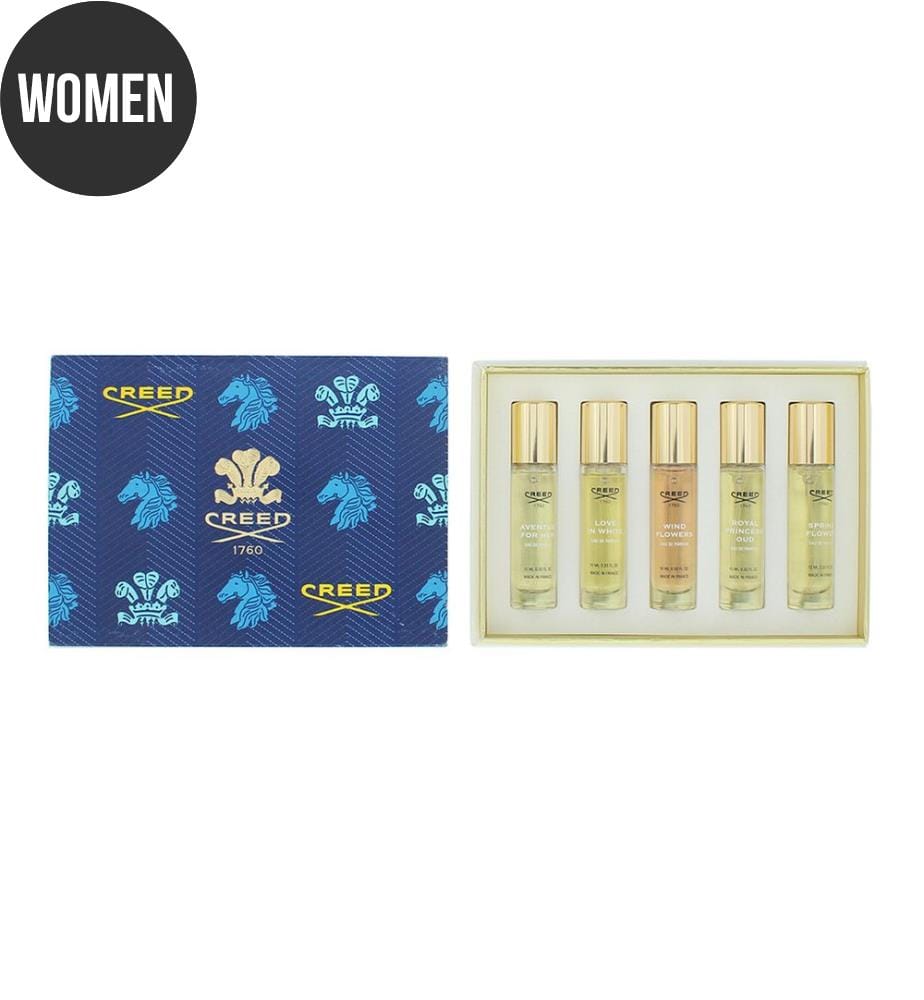 5 Piece Set Aventus for Her Eau de Parfum - Love In White Eau de Parfum - Wind Flowers Eau de Parfum - Princess Oud - 5 x 10 ml