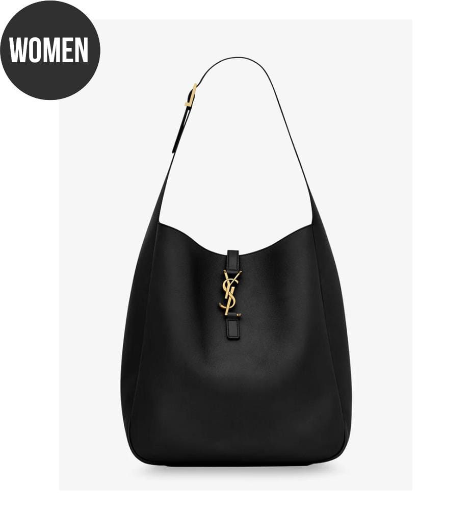Tote Bag Le 5 À 7 en cuir martelé - Noir