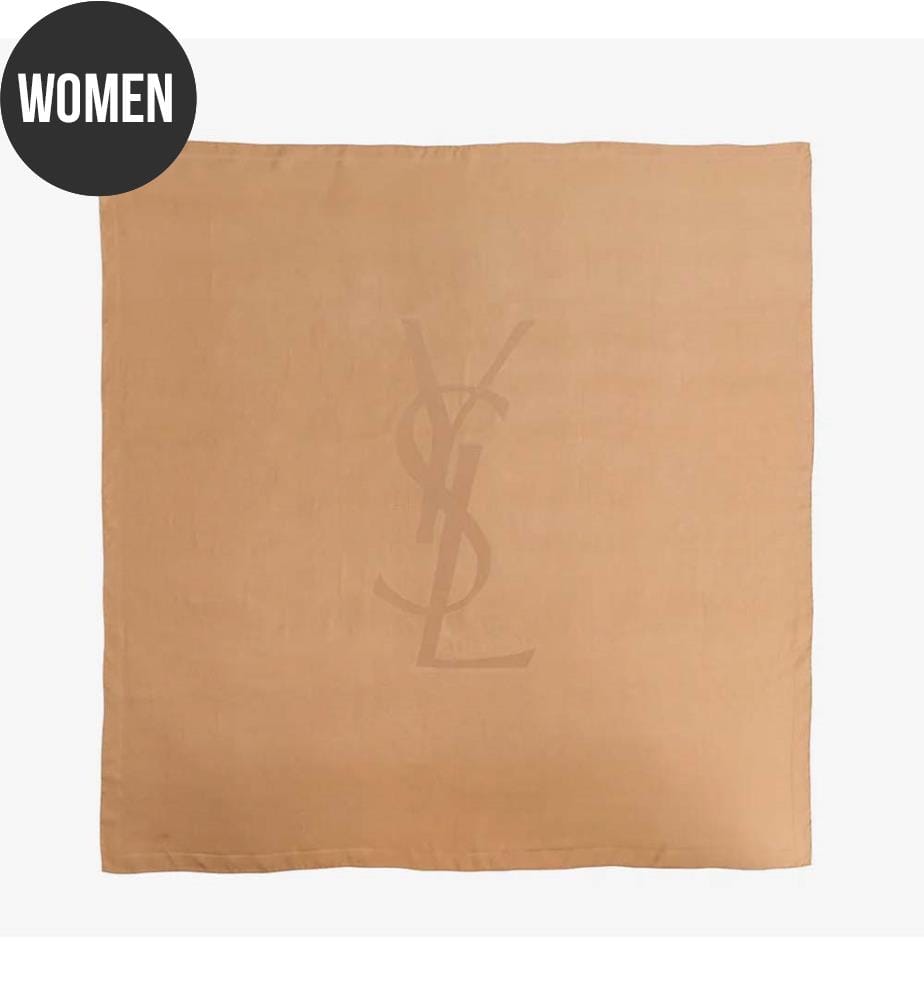 Foulard Cassandre en soie - Camel