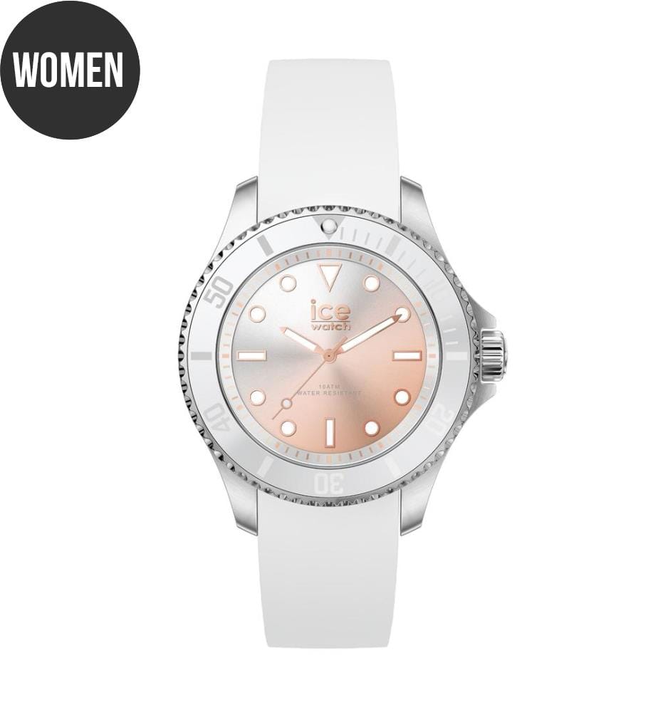 White Silicone Quartz Watch - 35 mm
