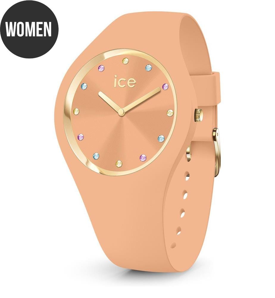 Montre à quartz en silicone orange - 37 mm