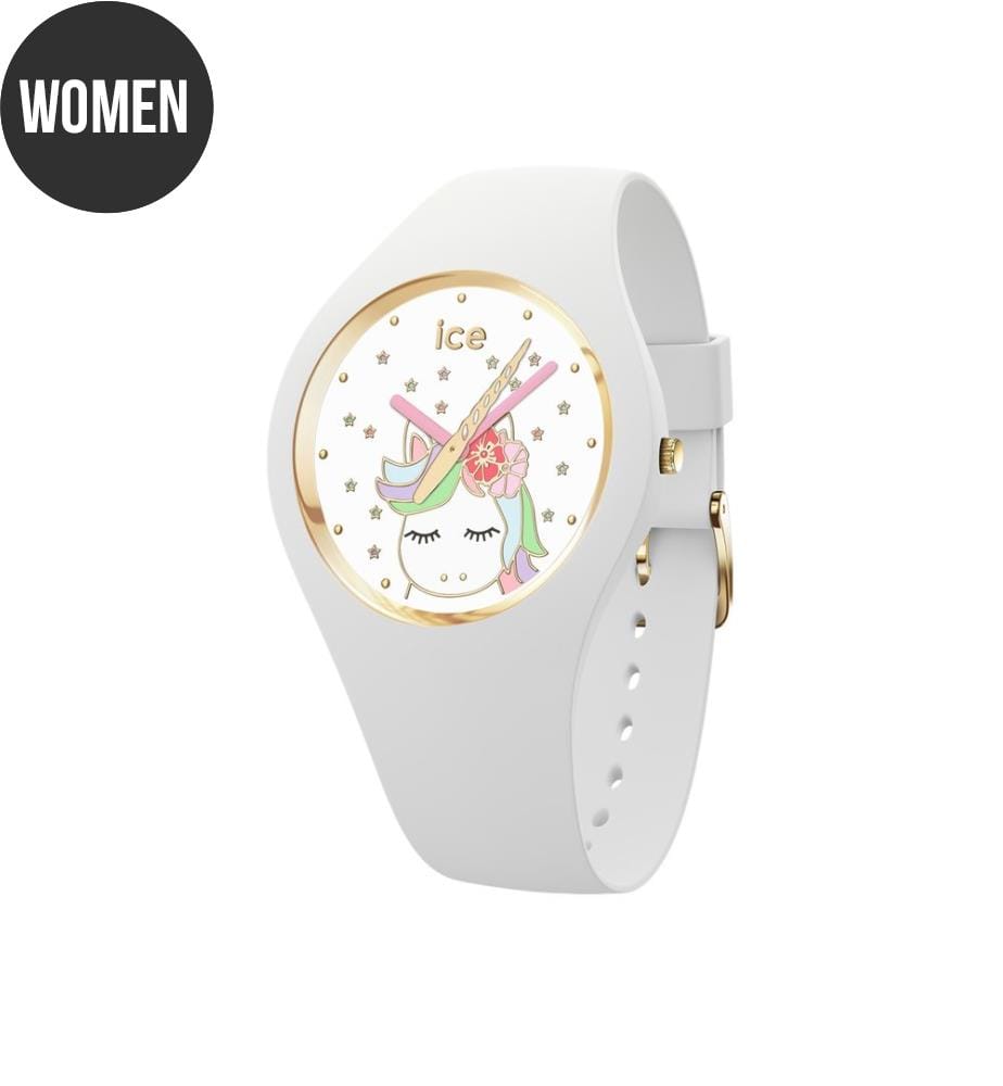 Montre à quartz en silicone blanc - 36 mm