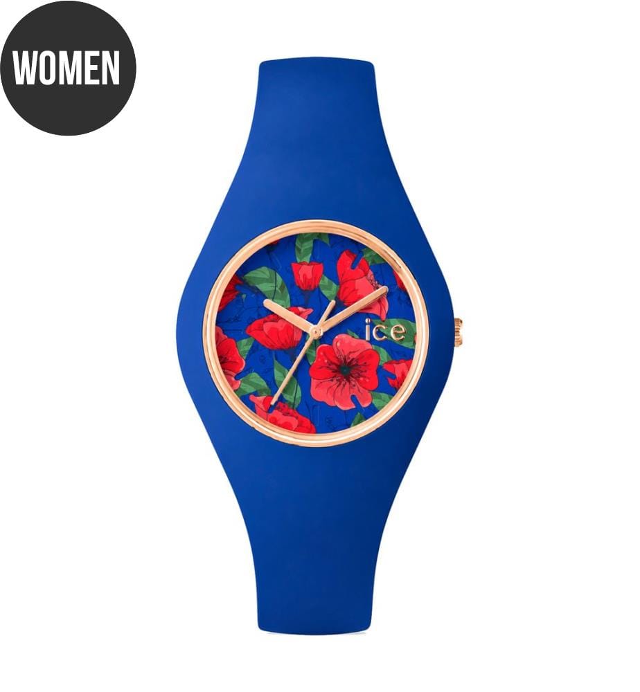 Montre à quartz en résine bleue - 43 mm