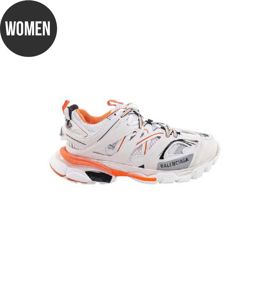 Track Sneaker - Weiss und Orange