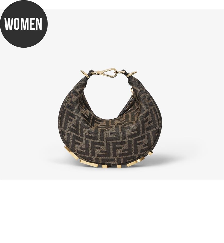 Sac Hobo Mini - Fendigraphy - Marron