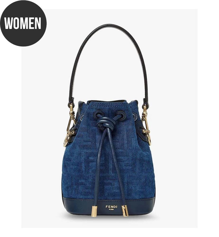 Umhängetasche aus Denim - Blau