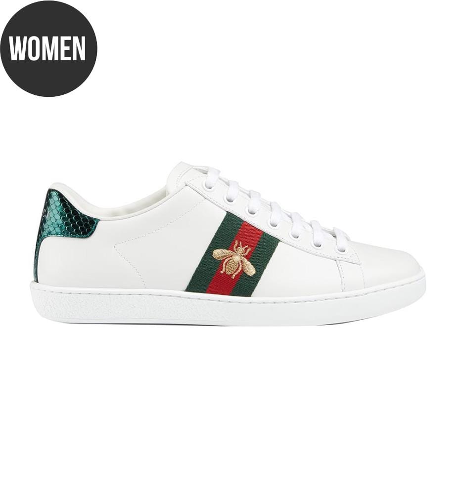 Ace-Sneaker für Damen mit Biene – Weiss