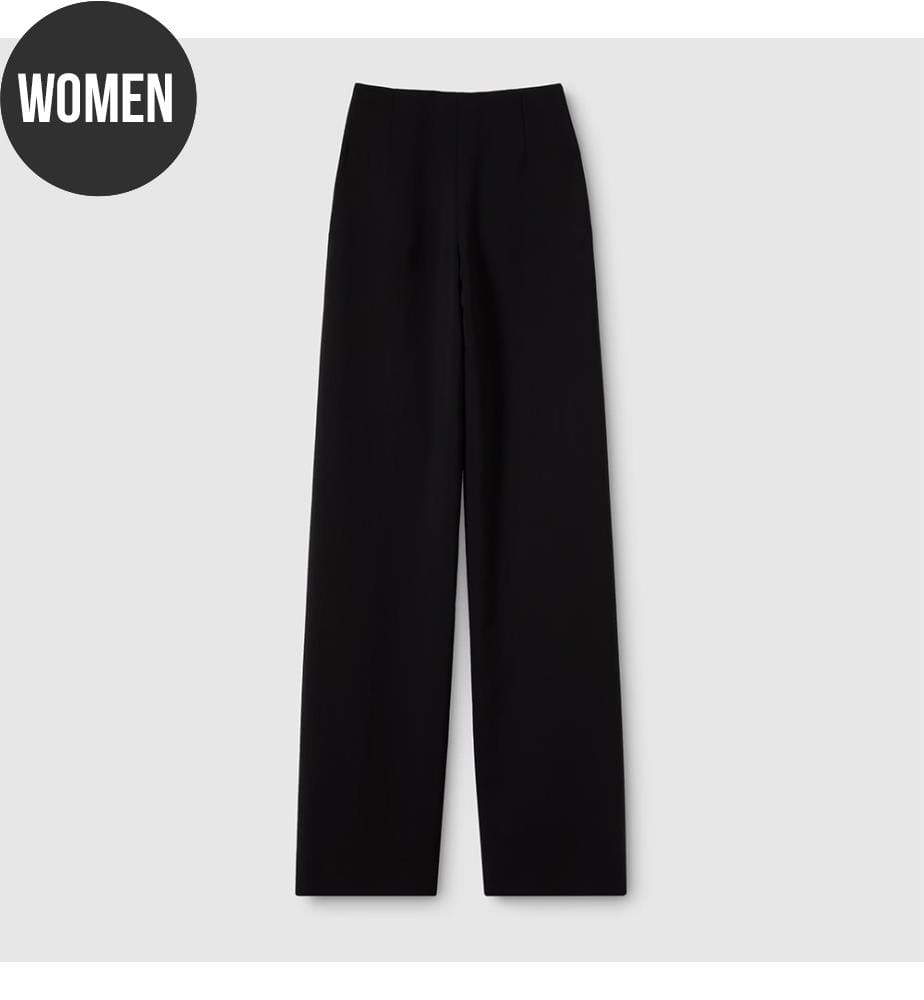 Pantalon technique en laine extensible - Noir