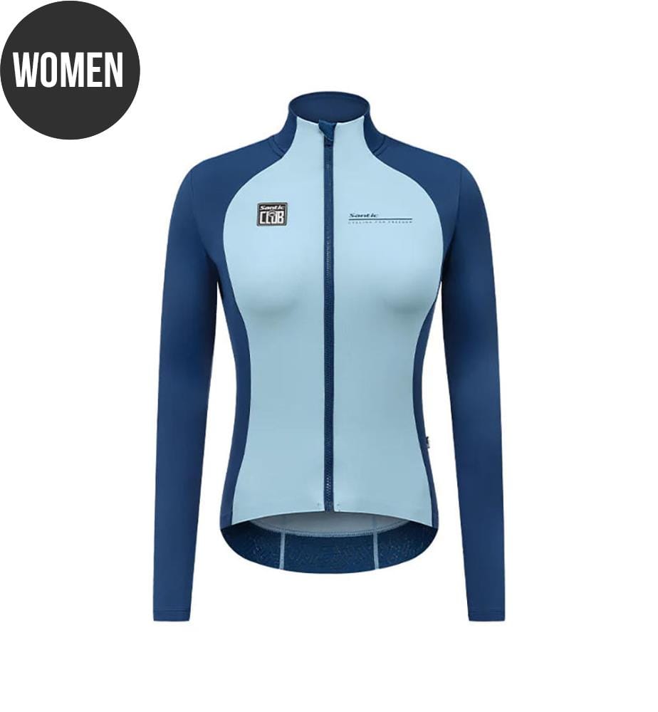 Radsport-Thermotrikot 14-22°C - Blau